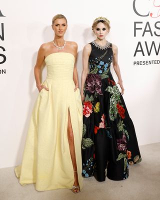 Nicky Hilton and Stacey Bendet attend the 2024 CFDA Awards at American Museum of Natural History on October 28, 2024 in New York City