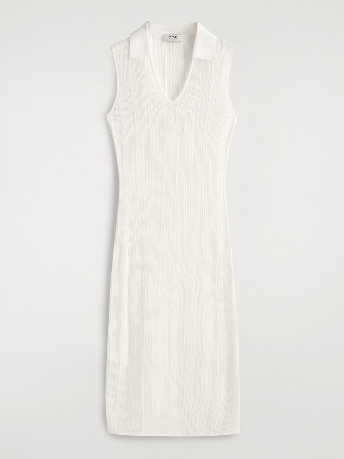 Sheer Lace-Knit Dress