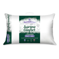 Slumberdown Supreme Comfort pillows x 2, was £16, NOW £8, Asda