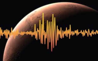 Mars seismic wave art
