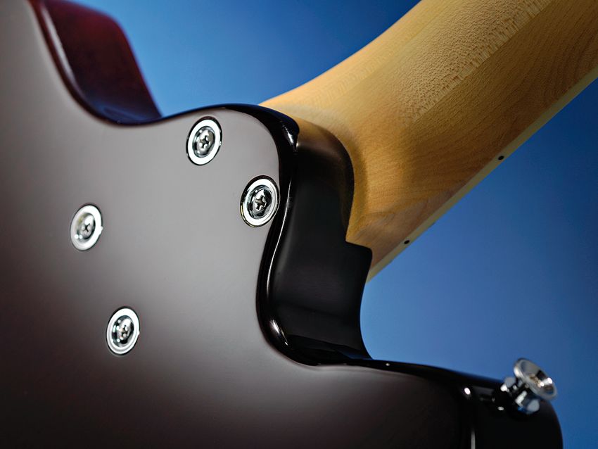 Recessed, collared neck bolts are a quality touch