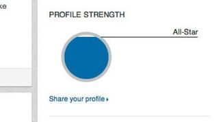 LinkedIn profile strenght meter