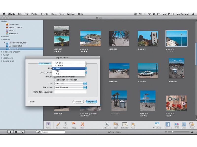 export iphoto by folder iphoto 9.6.1