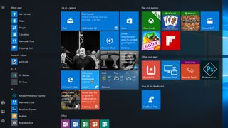 Windows 10 Start menu hero