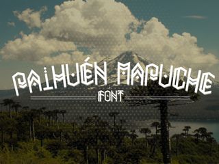 Free font: Paihuen Mapuche