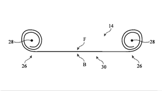 Patent drawings of a rollable phone