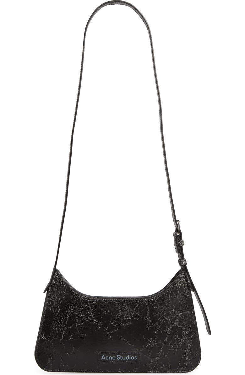 Mini Platt Crackle Leather Shoulder Bag