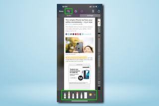 An image showing an iPhone screenshot panel