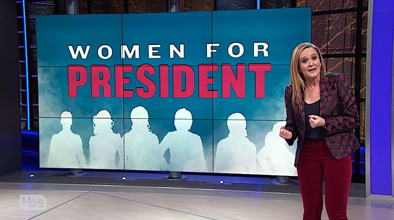 Samantha Bee slams the media for flubbing female candidates