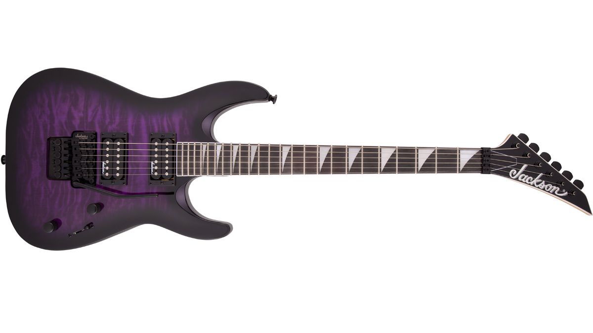 Jackson JS Series Dinky Arch Top JS32Q DKA in Transparent Purple Burst