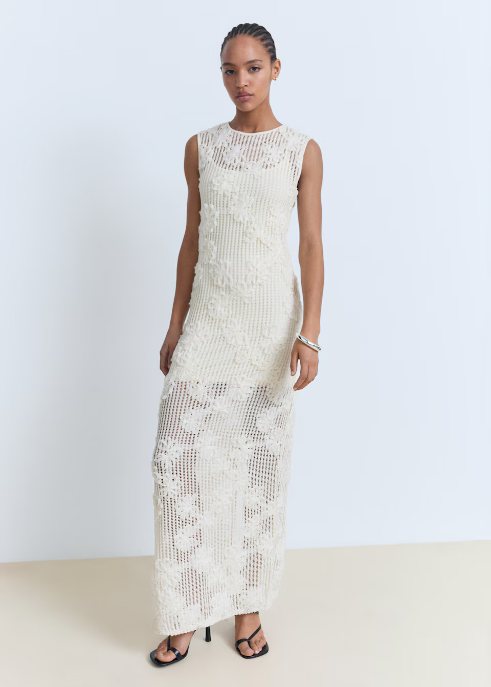 MANGO, Floral Crochet Dress - Women | Mango United Kingdom