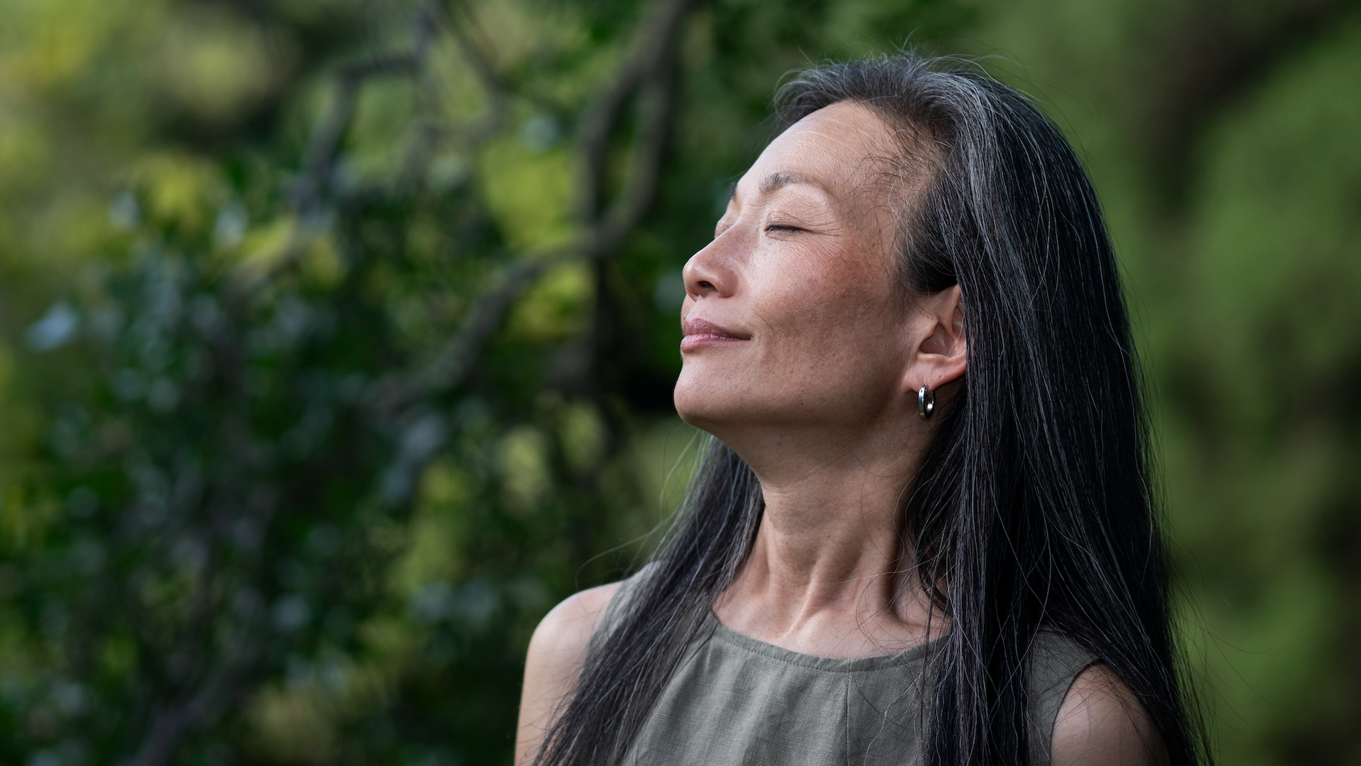 woman looking into distance