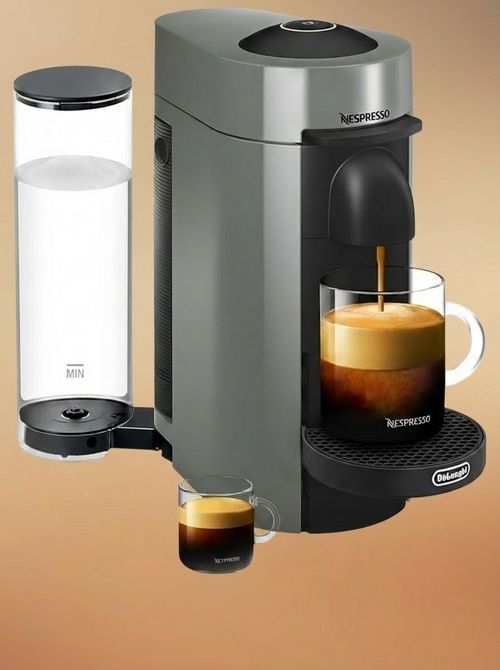 De'longhi Nespresso Vertuo Plus Coffee and Espresso Maker by De'longhi, Grey