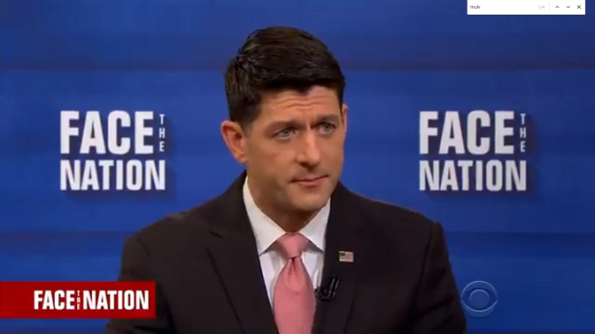 Paul Ryan on CBS