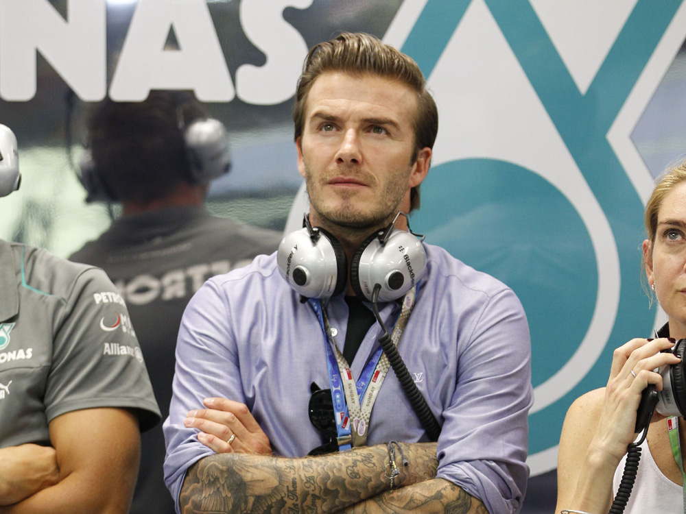 David Beckham - Singapore Grand Prix - Marie Claire - Marie Claire UK