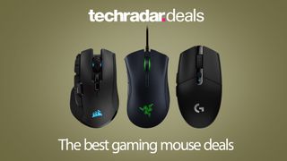 Three cheap gaming mice side by side