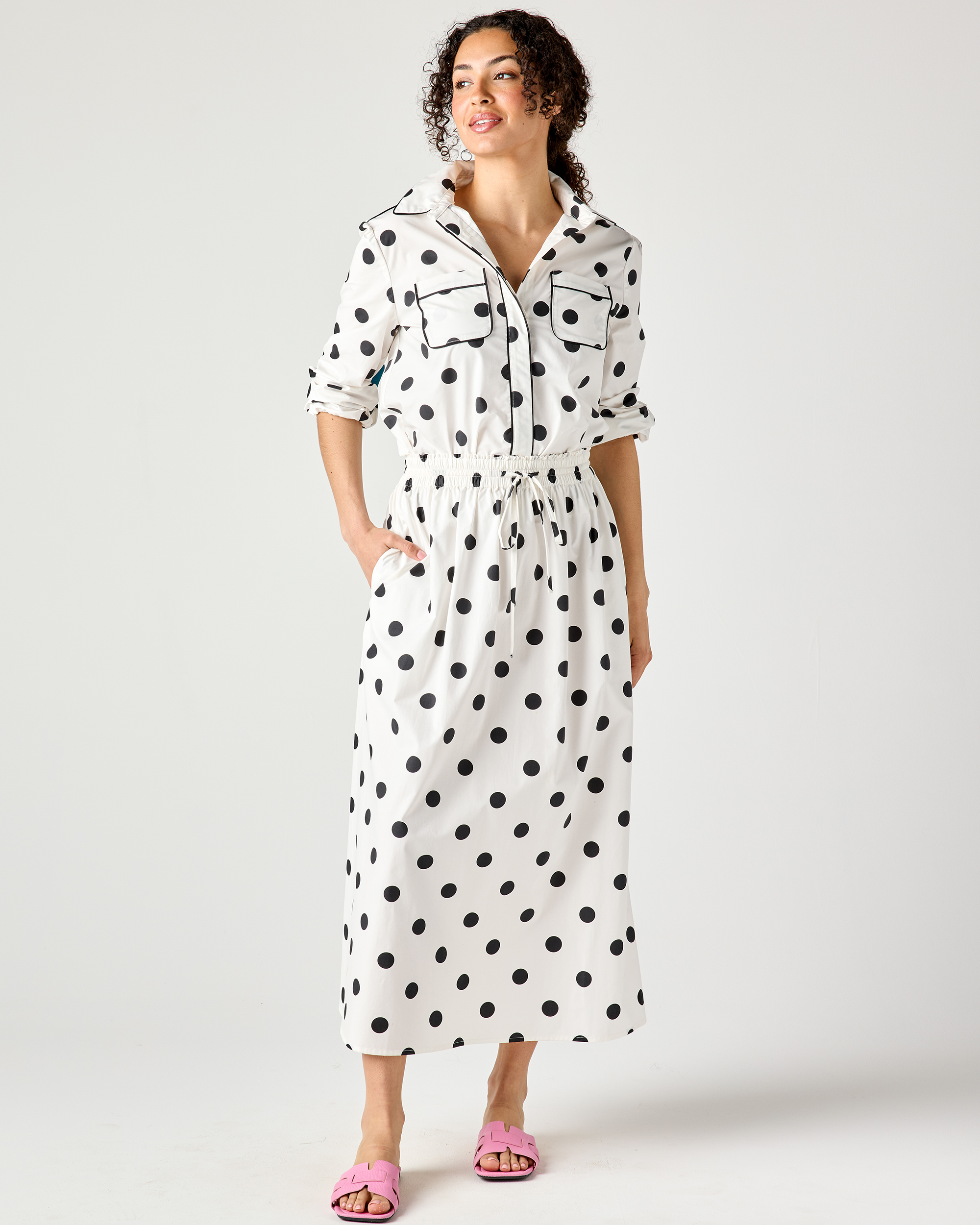 Quinn Top in Polka Dot