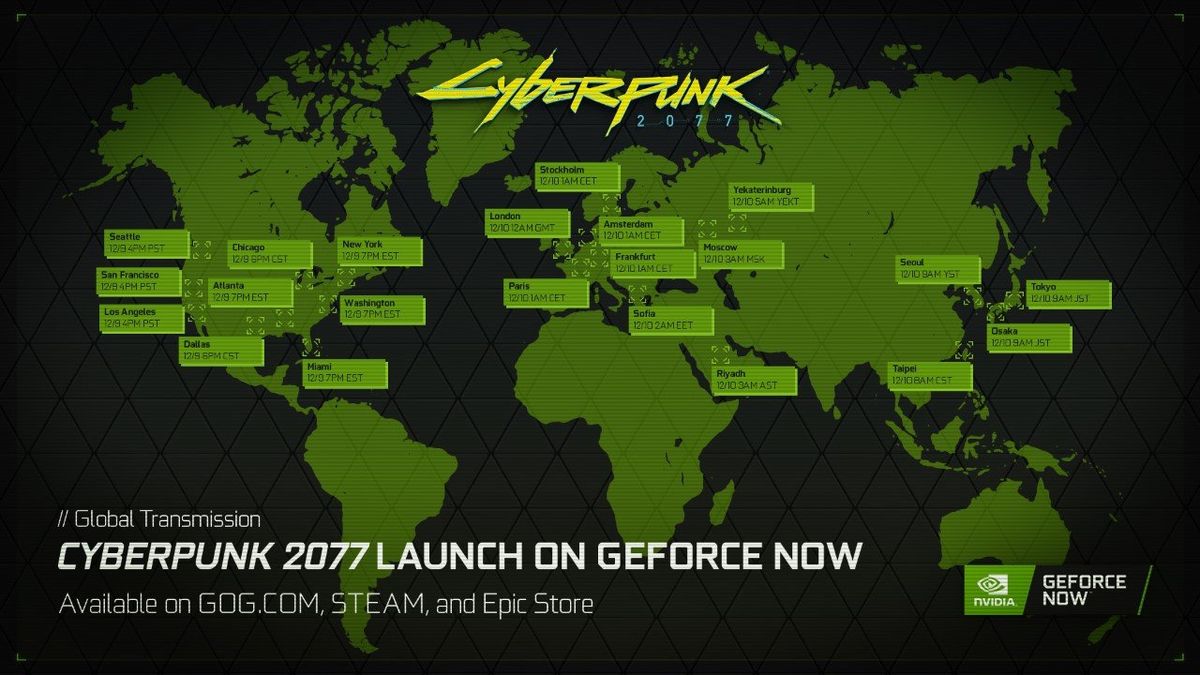 Cyberpunk 2077 and The Game Awards come to NVIDIA GeForce Now