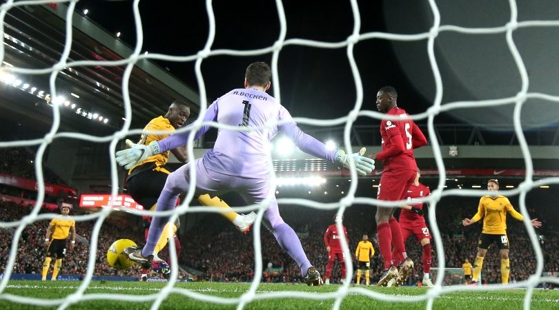 Toti Gomes&#039; late effort for Wolves against Liverpool in the FA Cup which was ruled out for an offside in the build-up.