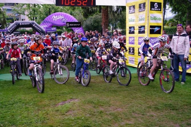 Kids in action at the Bike Festival Garda