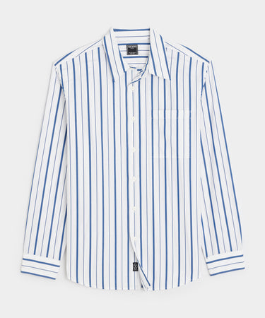 Relaxed Fit Cotton Poplin Point Collar Shirt