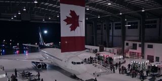 A Canadian airport hangar from The Handmaid's Tale