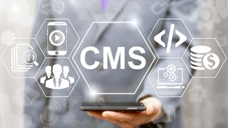 CMS business web computer website administration concept