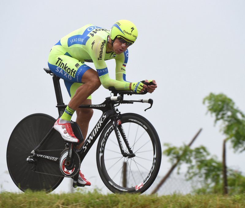 Roman Kreuziger (Tinkoff-Saxo) had a time trial to forget