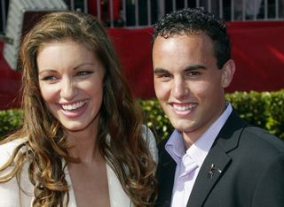 Landon Donovan and Bianca Kajlich pictured in 2002