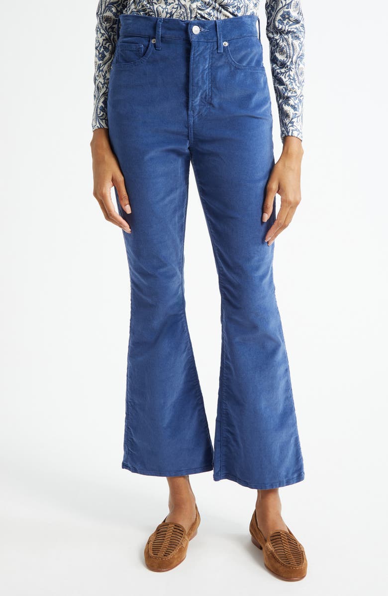 Carson Corduroy Flare Leg Ankle Pants