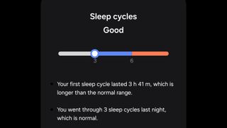 Sleep insights and AGEs Index screenshots from the Samsung Health app