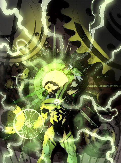 Keron Grant's variant cover for Green Lantern Corps #1.