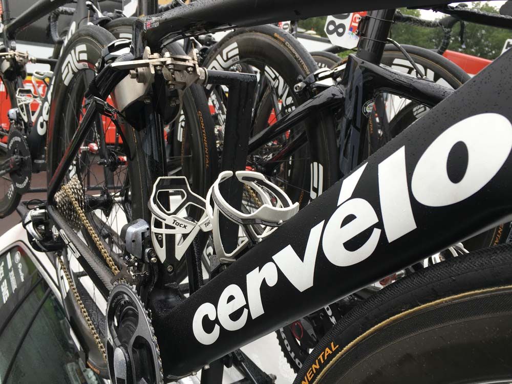 Mark Cavendish's Cervelo S5 aero road bike.