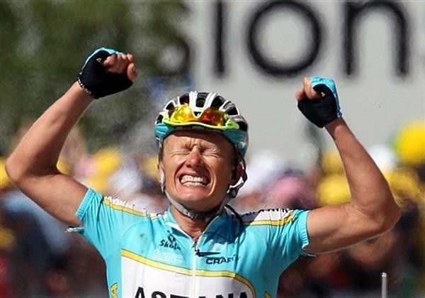 Alexander Vinokourov (Astana) is back on top of his game!