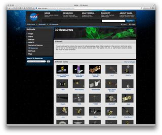 You'll find a great selection of 3D space ship models in Nasa's inventory