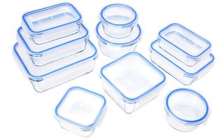 Amazon Basics Glass Locking Lids Food Storage Containers