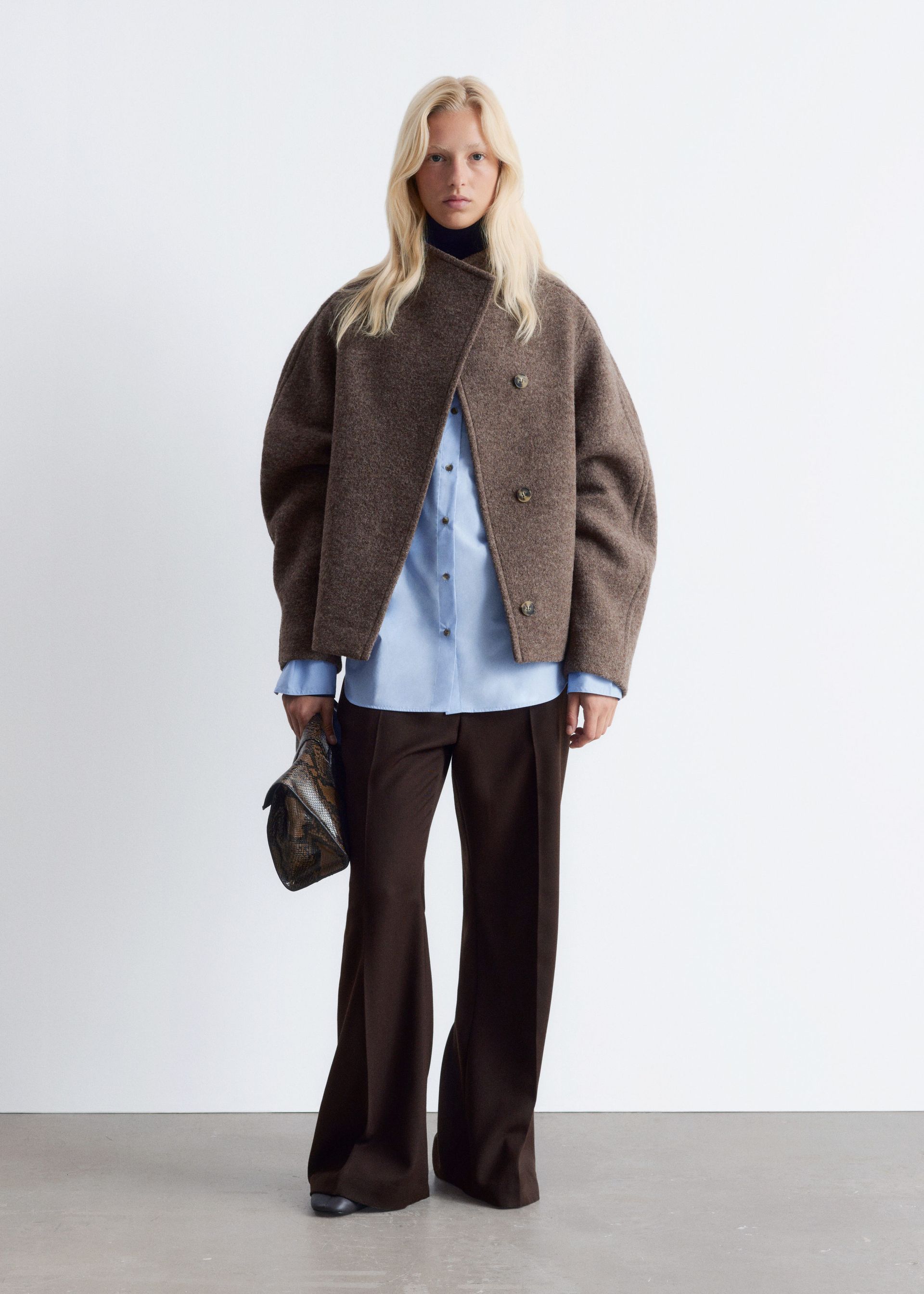 Asymmetric Wool Jacket