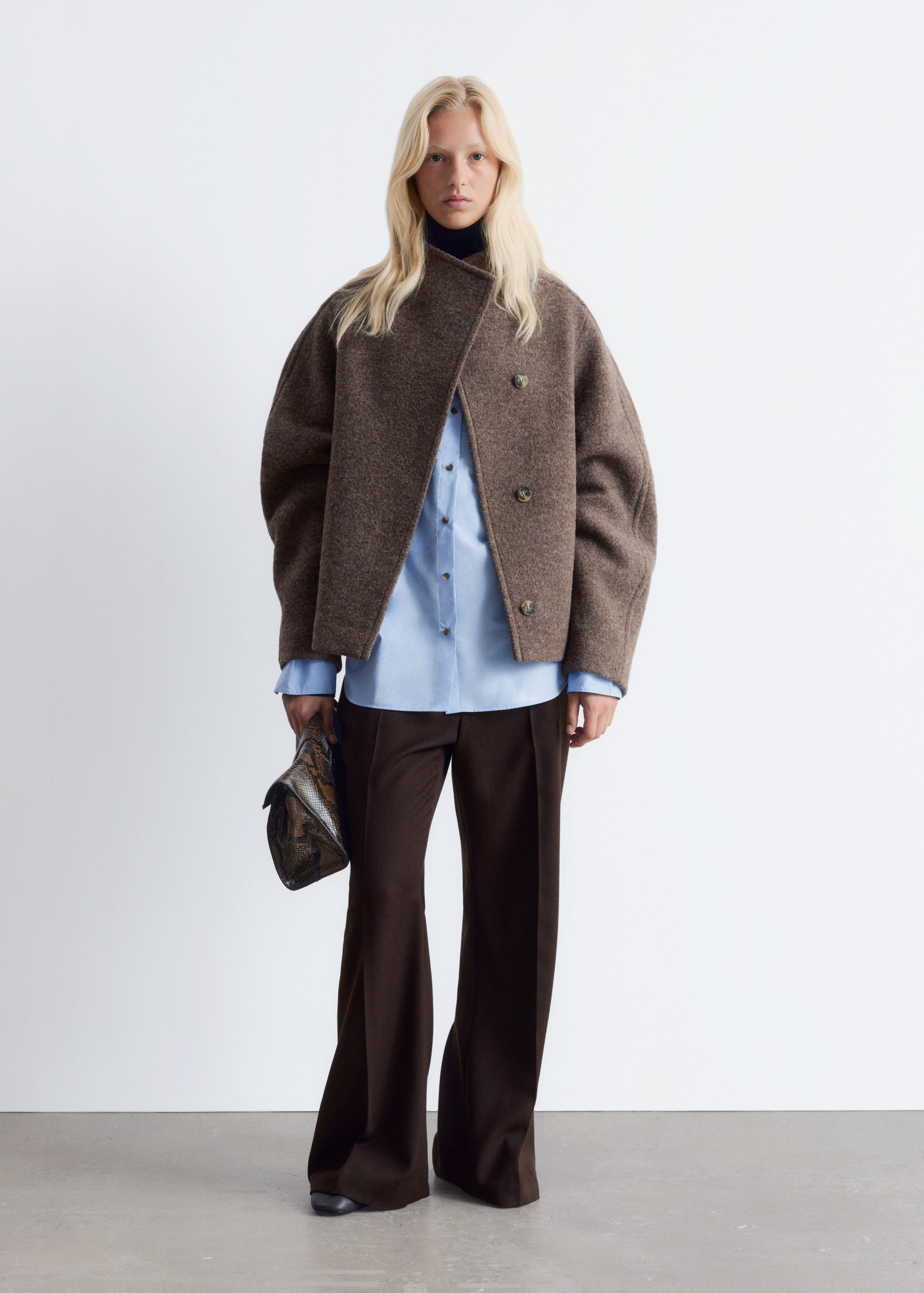 Asymmetric Wool Jacket