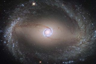 The Hubble Space Telescope was used to capture imagery of spiral galaxy NGC 1512.