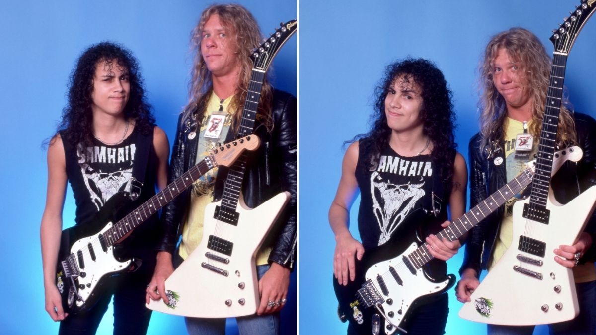 Kirk Hammett (left) and James Hetfield