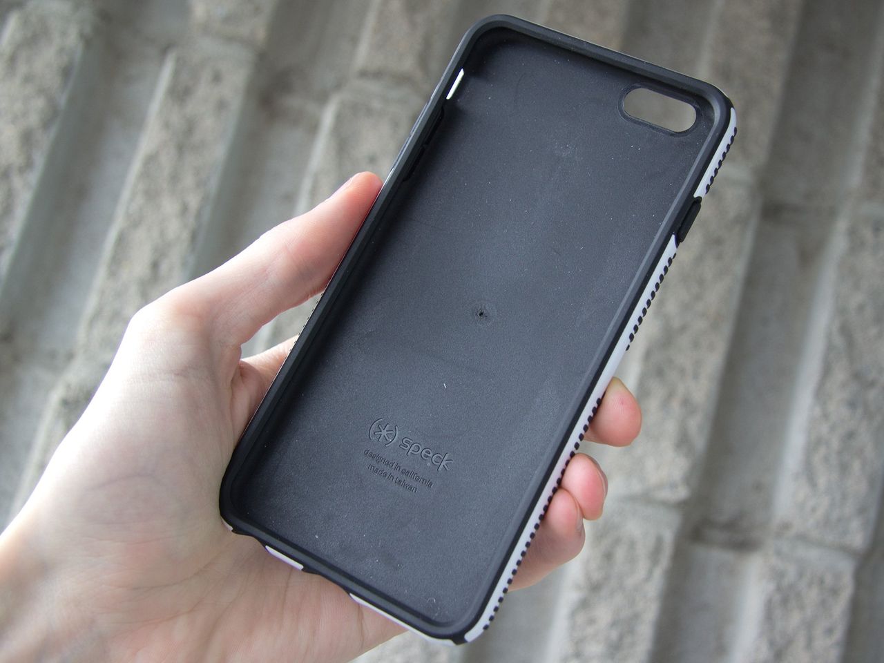 Inside of Speck CandyShell Grip case for the iPhone 6s