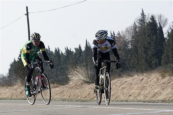 Koen Barbe (Landbouwkrediet) and Steven Van Vooren (Topsport Vlaanderen) built up a lead of five minutes