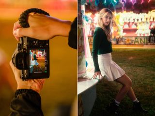 Low light fairground portrait photography