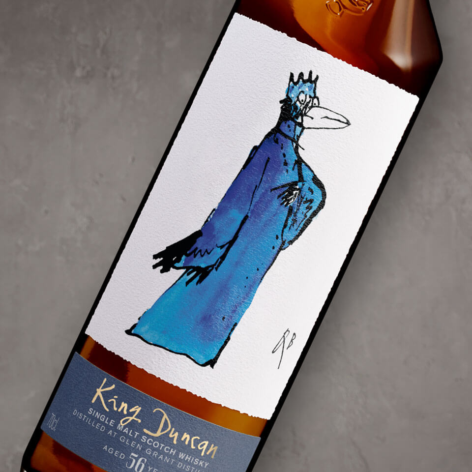 Macbeth whiskey series, illustrated by Quentin Blake