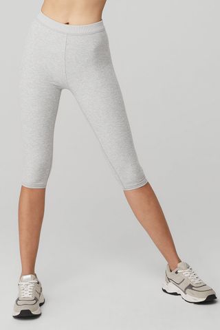 Alosoft High-Waist Iconic 90's Capri - Athletic Heather Grey