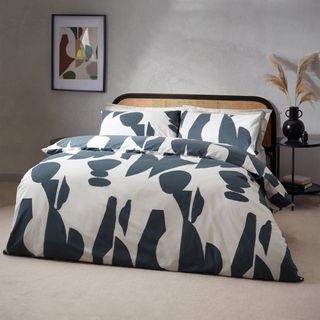 Meta Abstract Cotton Rich Duvet Cover Set Dusk