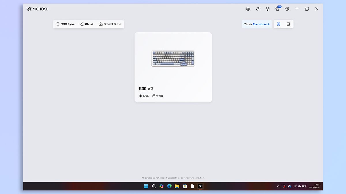 MCHOSE M HUB software screenshot