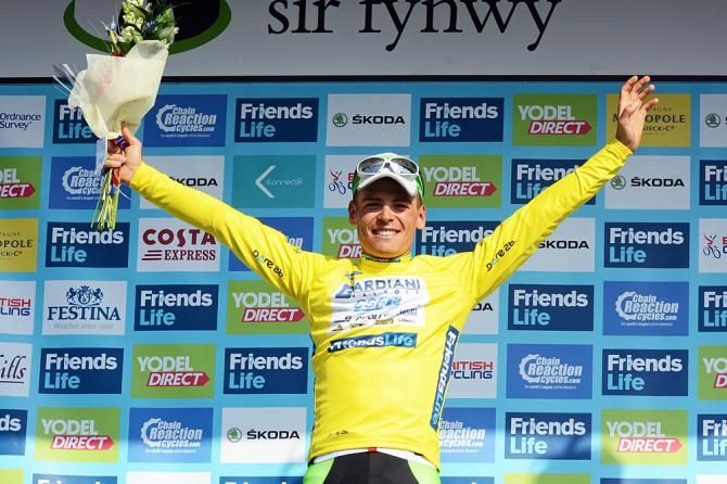 Eduardo Zardini (Bardiani CSF) took over the race lead in the Tour of Britain on stage 3