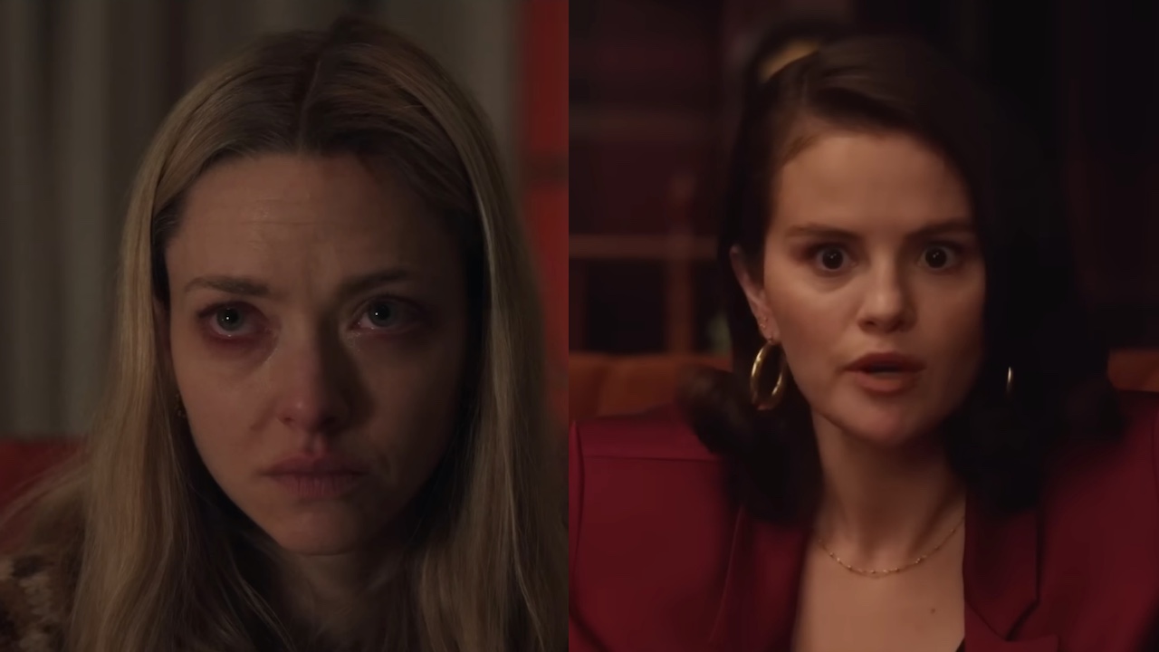 Amanda Seyfried in The Housemaid and Selena Gomez in Only Murders side by side