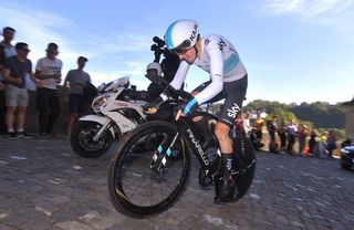 Geraint Thomas (Team Sky) at the Tour de Romandie prologue